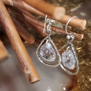 Silpada Sterling Silver CZ Earrings